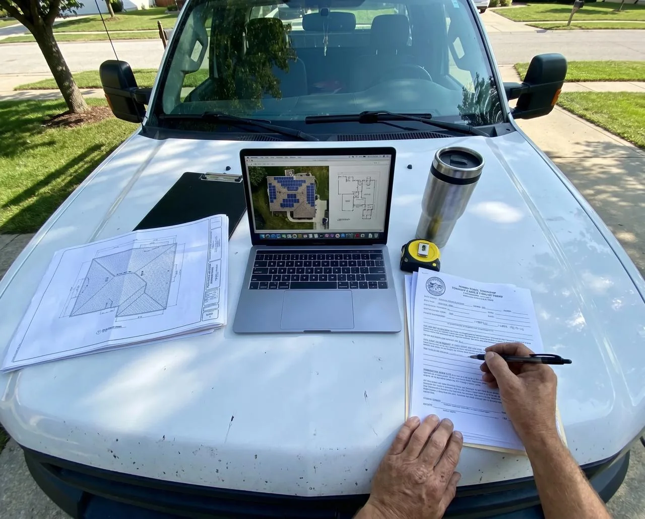 Commercial solar permitting and interconnection paperwork